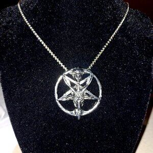 Goat Head Pentagram Necklace